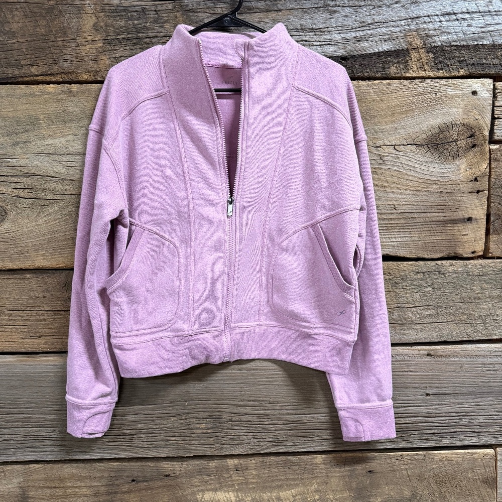 Freely Zip up fleece jacket, pink, Small
